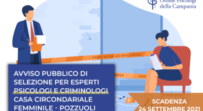 Avviso pubblico di selezione per esperti psicologi e criminologi – Casa circondariale femminile – Pozzuoli