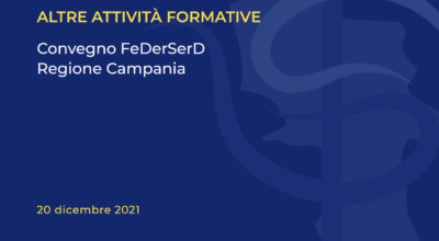 Convegno FeDerSerD Regione Campania