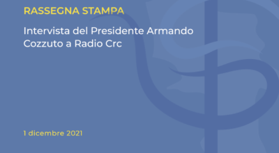 Rassegna Stampa: intervista del Presidente Armando Cozzuto a Radio Crc