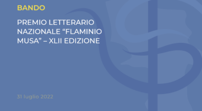 PREMIO LETTERARIO NAZIONALE “FLAMINIO MUSA” – XLII EDIZIONE