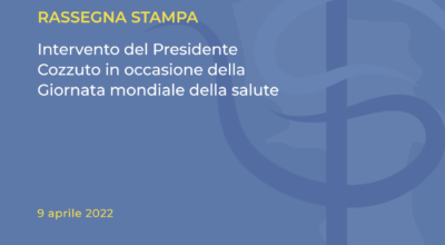 Intervento del Presidente Cozzuto in occasione della Giornata mondiale della salute