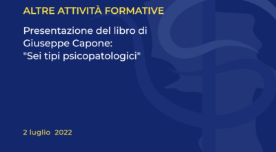 Presentazione del libro di Giuseppe Capone: ” Sei tipi psicopatologici”