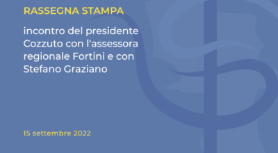 Rassegna Stampa: incontro del presidente Cozzuto con l’assessora regionale Fortini e con Stefano Graziano