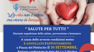 Giornate Napoletane della Salute – Piazza del Plebiscito dal 1 al 2 ottobre