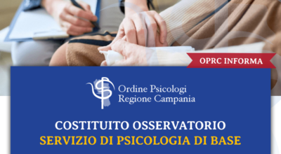 SI INSEDIA L’ OSSERVATORIO REGIONALE PER IL SERVIZIO DI PSICOLOGIA DI BASE