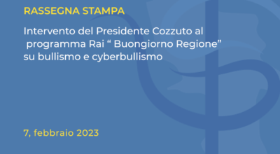 Intervento del Presidente Cozzuto in occasione della Giornata mondiale contro il bullismo e il cyberbullismo