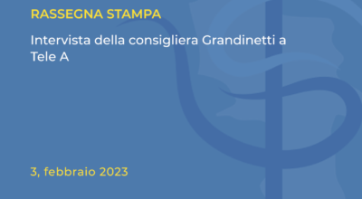 Rassegna stampa: Intervista della consigliera Grandinetti a Tele A su maternità e depressione post partum