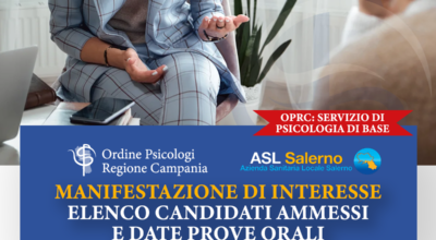 Manifestazione di interesse Asl Salerno – elenco candidati ammessi e prove orali