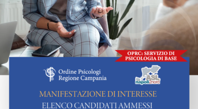 SERVIZIO DI PSICOLOGIA DI BASE – MANIFESTAZIONE DI INTERESSE: ELENCO CANDIDATI AMMESSI ASL NAPOLI 2 NORD