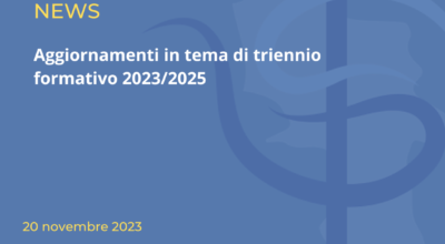 Aggiornamenti in tema di triennio formativo 2023/2025