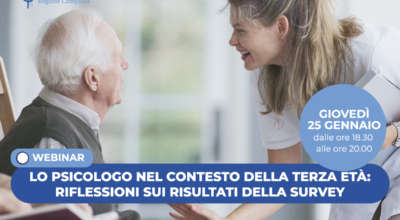 LO PSICOLOGO NEL CONTESTO DELLA TERZA ETA’: RIFLESSIONI SUI RISULTATI DELLA SURVEY