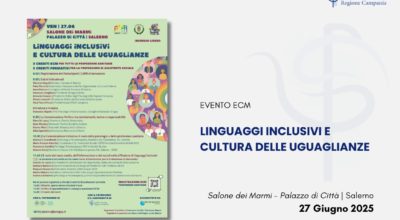 Evento ECM: “Linguaggi Inclusivi e Cultura delle uguaglianze”