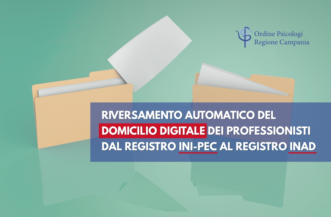 Riversamento automatico del domicilio digitale dei professionisti dal registro INI-PEC al registro INAD