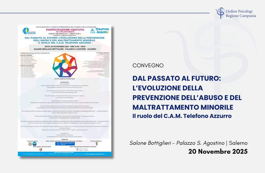 Dal passato al futuro: l’evoluzione della prevenzione dell’abuso e del maltrattamento minorile – Il ruolo del C.A.M. Telefono Azzurro