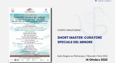 Short Master: “Curatore Speciale del Minore” – Giornata Inaugurale