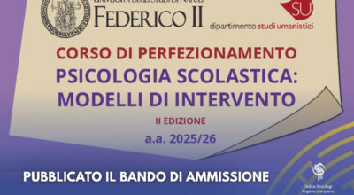 Corso di Perfezionamento in Psicologia Scolastica presso l’Università Federico II di Napoli