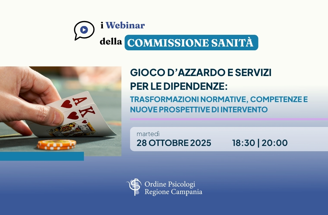 Gioco d’azzardo e servizi per le dipendenze: trasformazioni normative, competenze e nuove prospettive di intervento