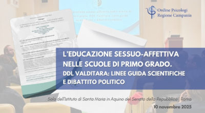 Senato della Repubblica: “L’educazione sessuo-affettiva nelle scuole di primo grado. DDL Valditara: linee guida scientifiche e dibattito politico”.