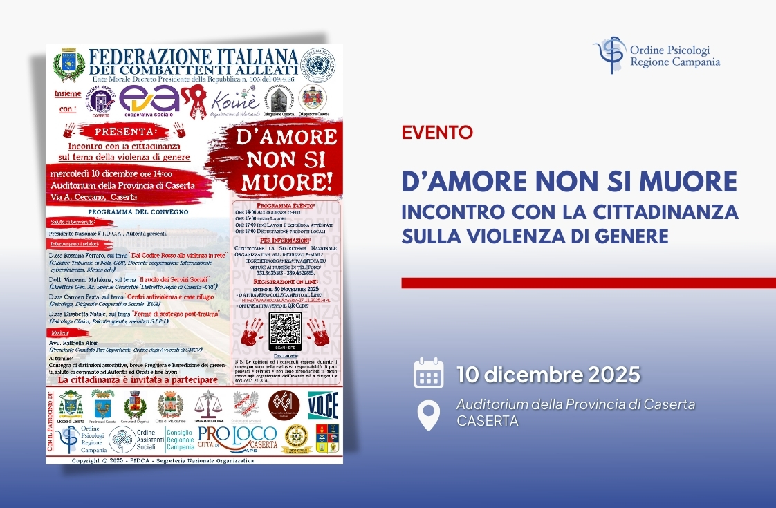 D’Amore non si muore. Incontro con la cittadinanza sulla violenza di genere