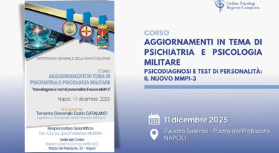 Aggiornamento in tema di Psichiatria e Psicologia Militare – Psicodiagnosi e Test di personalità: il nuovo MMPI-3