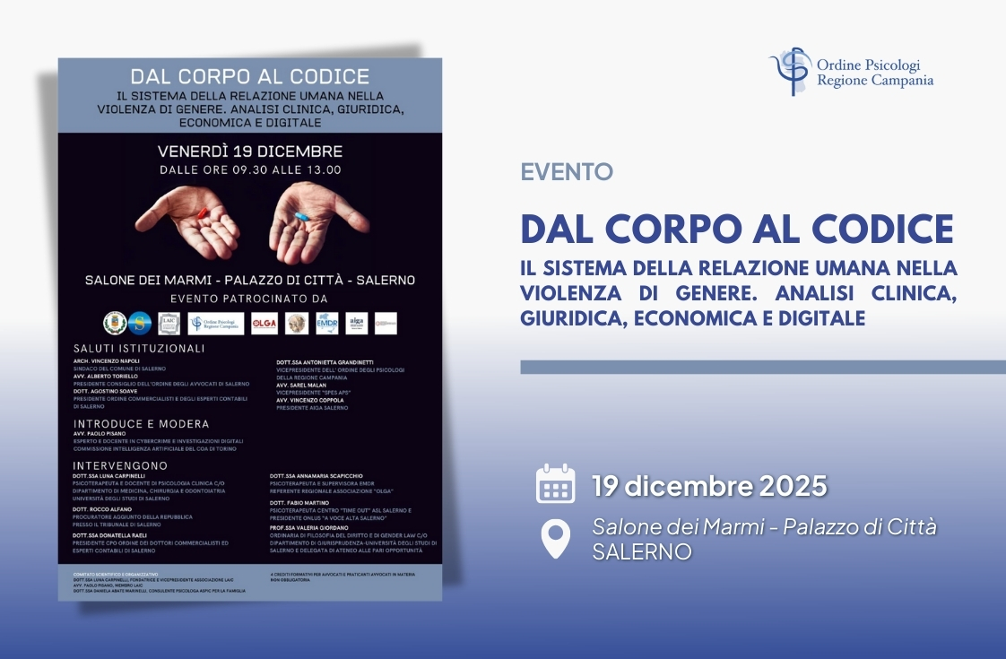 Dal corpo al codice – Il sistema della relazione umana nella violenza di genere. Analisi clinica, giuridica, economica e digitaleDal