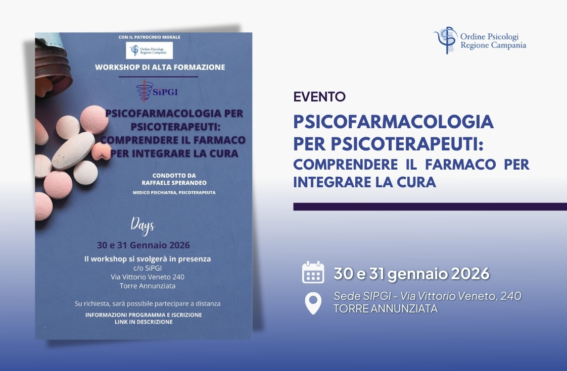 Psicofarmacologia per Psicoterapeuti: comprendere il farmaco per integrare la cura