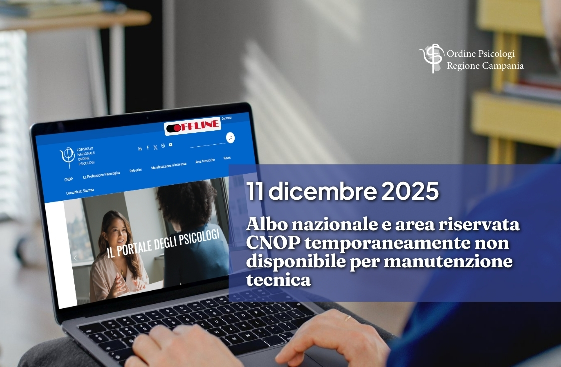 Albo Nazionale e Area riservata CNOP in manutenzione