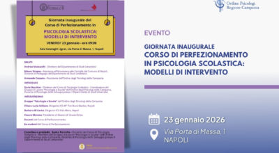 Giornata inaugurale del Corso di Perfezionamento in Psicologia Scolastica: Modelli di Intervento