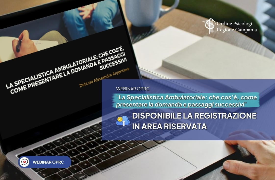 Webinar Specialistica Ambulatoriale: disponibile la registrazione in area riservata