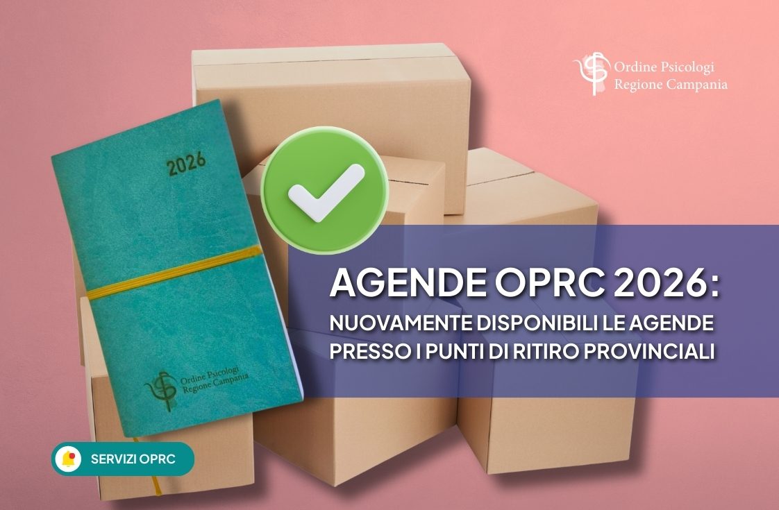 Nuovamente disponibili le Agende OPRC 2026 presso i punti di ritiro provinciali