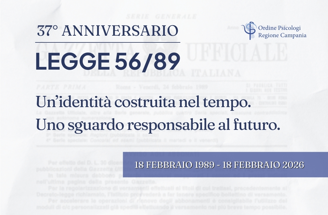 37 anni dalla Legge 56/89 – 18 febbraio 1989-18 febbraio 2026