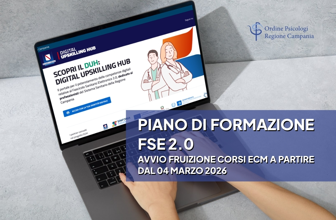 Piano di Formazione FSE 2.0 – Avvio fruizione corsi ECM a partire dal 04 marzo 2026