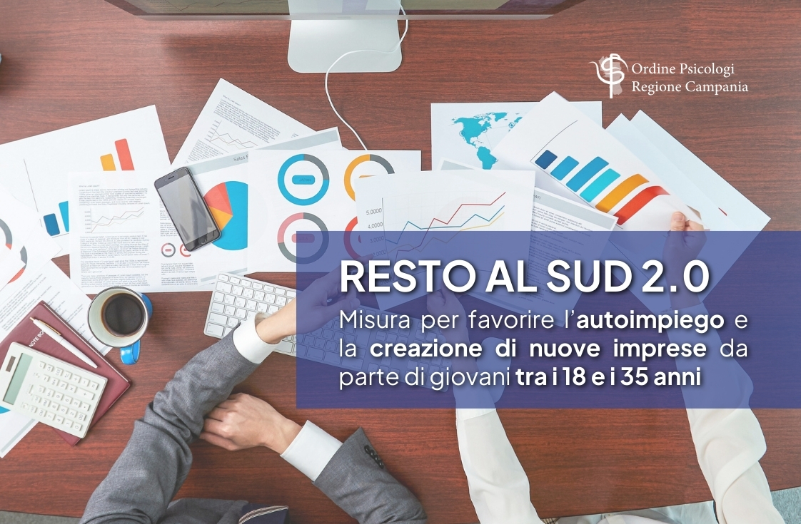 Resto al Sud 2.0: Misura per favorire l’autoimpiego e la creazione di nuove imprese da parte di giovani tra i 18 e i 35 anni