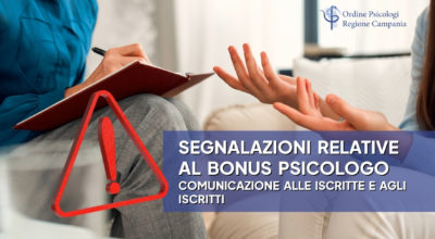 Segnalazione illeciti Bonus Psicologo