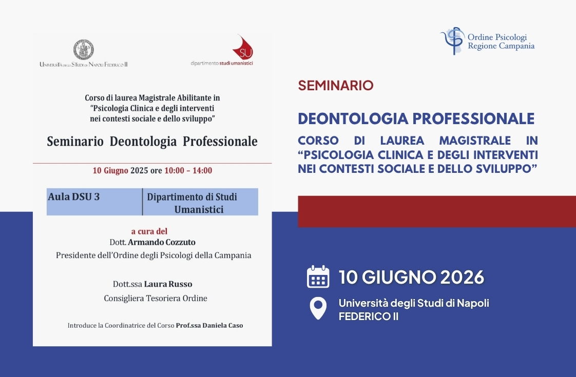Seminario di Deontologia Professionale – Università degli Studi di Napoli Federico II
