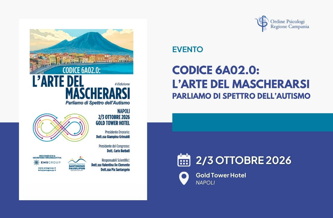 Codice 6A02.0: L’Arte del Mascherarsi. Parliamo di Spettro dell’Autismo – II Edizione