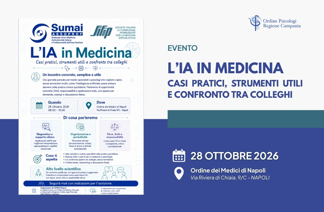 L’IA in Medicina: casi pratici, strumenti utili e confronto tra colleghi