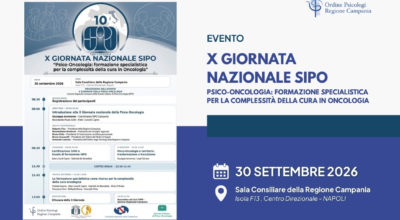 X Giornata Nazionale SIPO. Psico-Oncologia: formazione specialistica per la complessità della cura in Oncologia