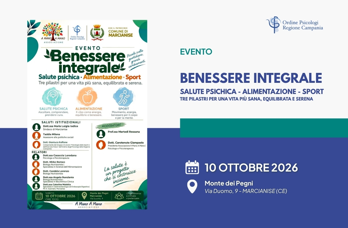 Benessere integrale. Salute psichica, Alimentazione, Sport