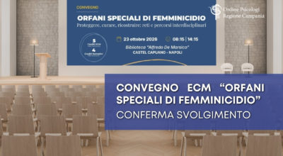 Conferma svolgimento del Convegno “Orfani Speciali di Femminicidio”