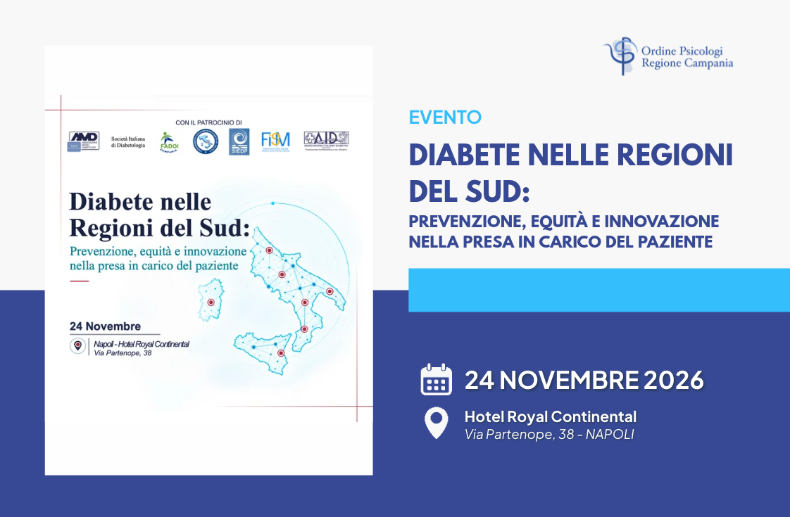 Diabete nelle Regioni del Sud: prevenzione, equità e innovazione nella presa in carico del paziente