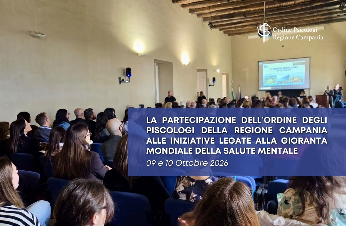 L’Ordine e le iniziative legate alla Giornata Mondiale della Salute Mentale